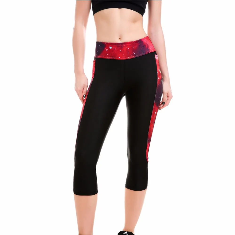 

Women Yoga Pants Sports Capris Elastic Exercise Tights Female Gym Fitness Trousers Slim Leggings for Running Plus Size S-XXXXL