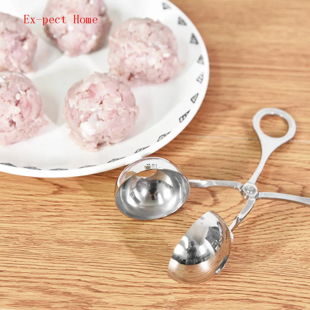 50pcs/lot stainless steel meat ball maker mold clip meat cooking tool meatball maker kitchen accessories