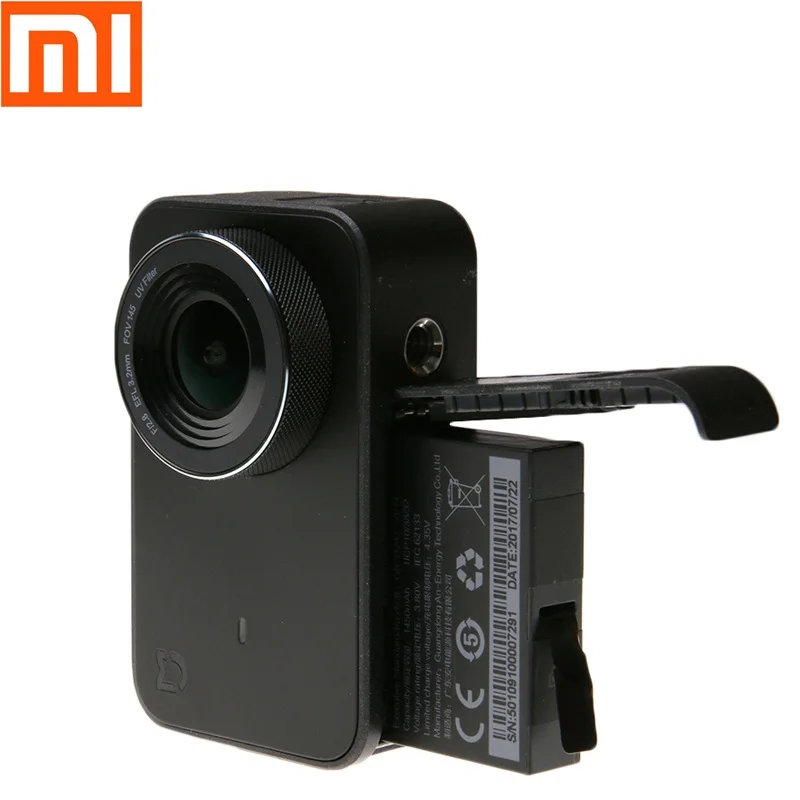 Online Original 1450mAh 3,8 V batería recargable para Xiaomi Mijia 4K Mini accesorios de Cámara de Acción baterías cargador funda de carga