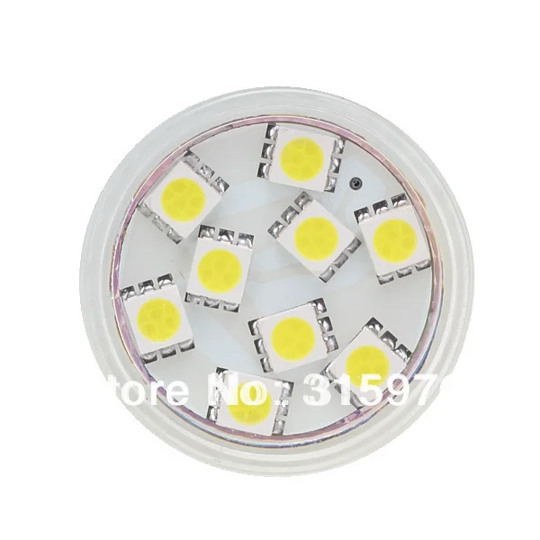 Светодиодная лампа направленного света 5060 SMD MR11 1 шт./лот 9 шт. 12 В/24 В белый теплый 8