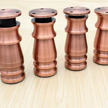 4 шт. Алюминий деревянные ножки для мебели 8/10/12/15 см Высота шкафы столы-стулья диванные ножки с нескользящей резиновой подошве