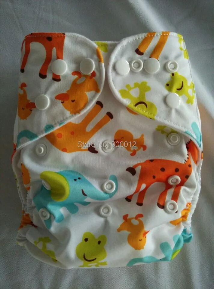 

2017 high quality 10 Pocket Cloth Diapers with 10 Inserts baby cloth nappy cover for girl and boy B14