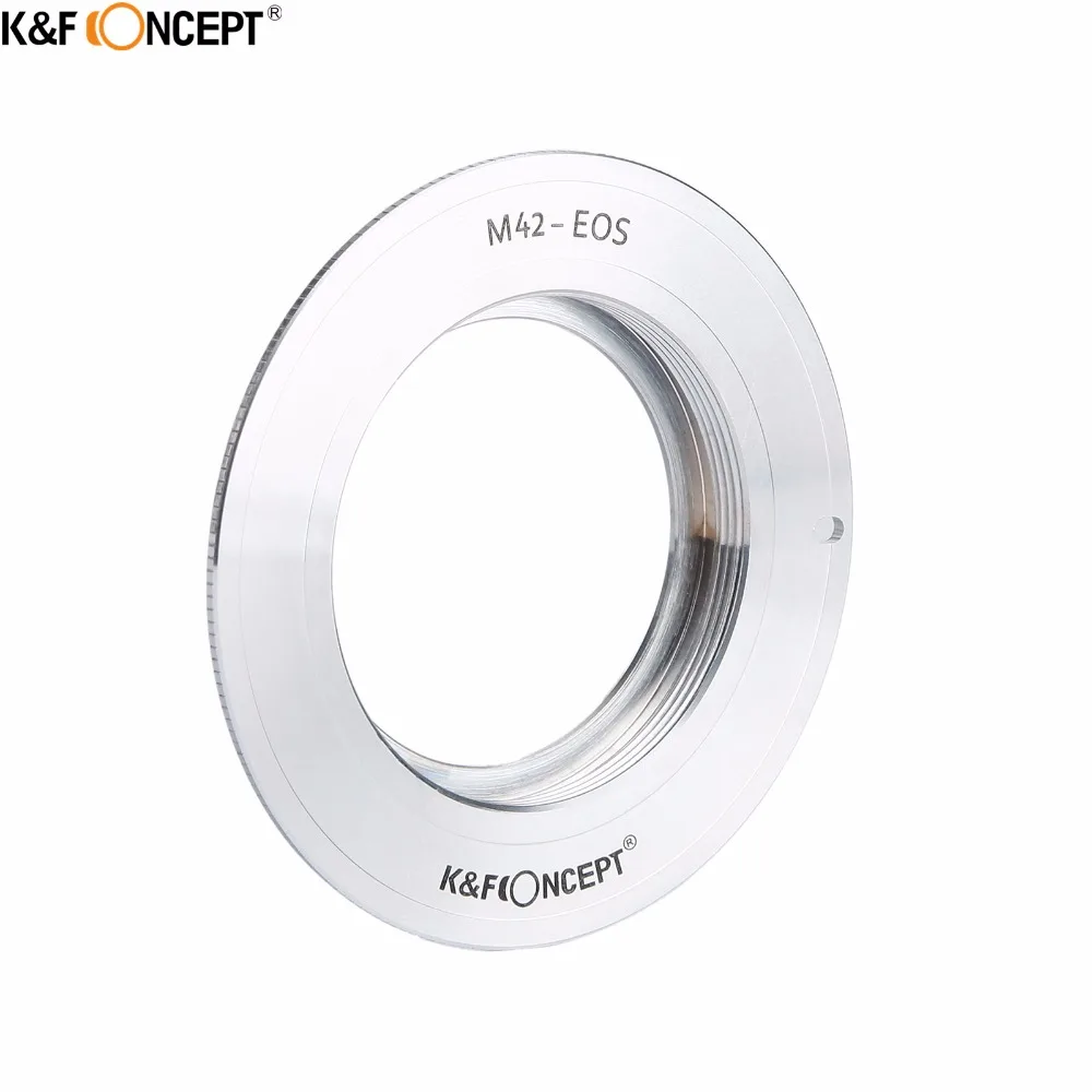 

K&F CONCEPT for M42-EOS Camera Lens Adapter Ring of Metal Fit For M42 Screw Mount Lens on For Canon EOS Mount Camera Body