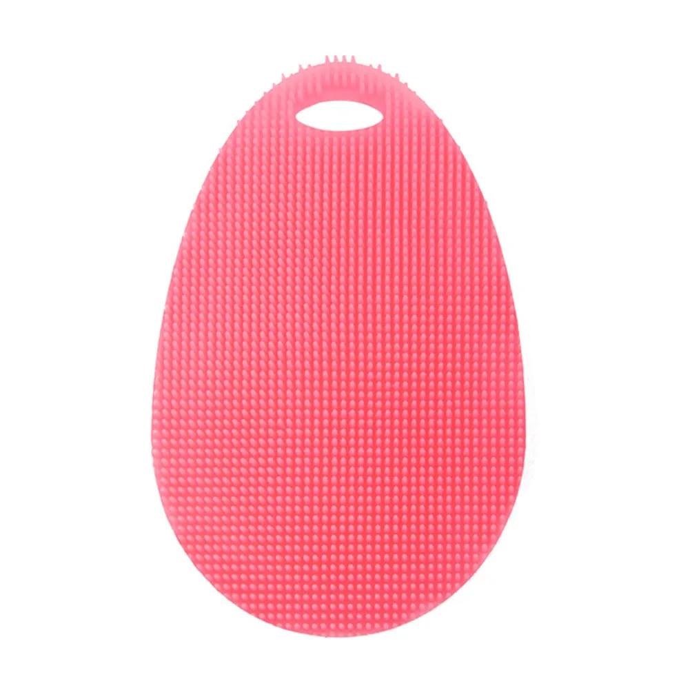 Practical Dish Washing Sponge Scrubber Silicone Soft Cleaning Antibacterial Brush Tool Kitchen Supplies FPing