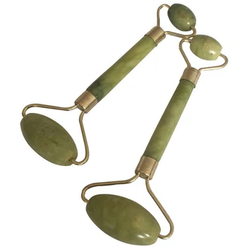 

Double Head Green Jade Roller Elliptical Massager Eye Face Neck Facial Slimming Thin face Beauty Health Care Tools Drop Shipping