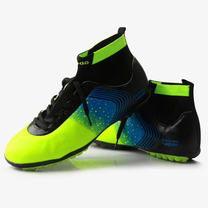 

TIEBAO high ankle professional sports shoes men's sports training sports shoes indoor sports rubber soles soccer shoes