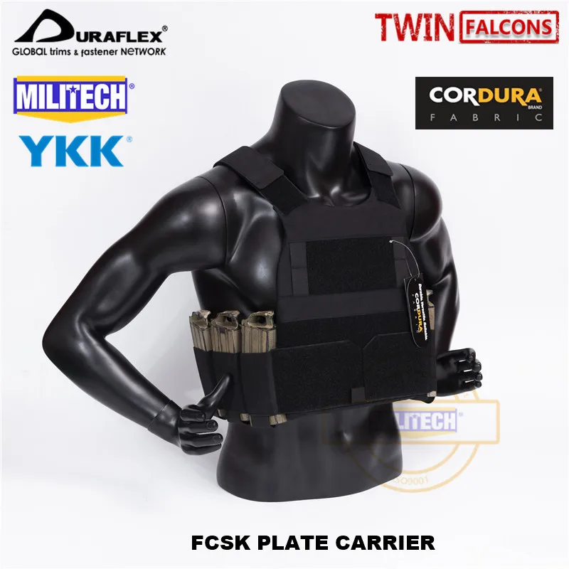 MILITECH TW FCSK Slickster BK CQC MOLLE Plate Carrier военный боевой штурмовой тактический жилет полицейский бронежилет