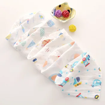 

DHL 200pcs 4 and 8 layer Cotton Soft Baby Bibs Infant Saliva Towel for Newborn Bib Burp Cloth Baby Care Scarf