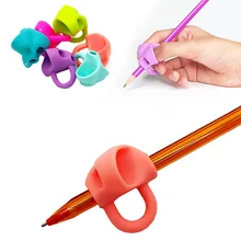 Насадка На карандаш ручка для письма помощник держатель детский карандаш ручка рукописный Нетоксичный силиконовый коррекция осанки палец траин