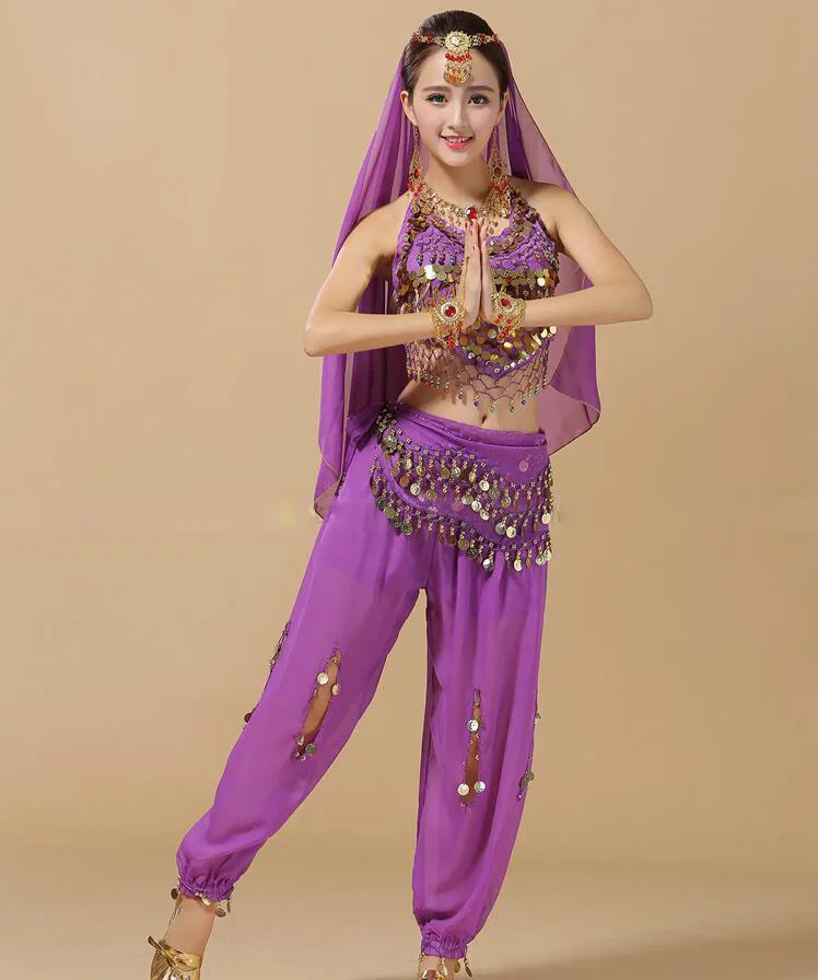 Новый сексуальный 6 Цвет костюмы танец живота Производительность Болливуда/индийский танцевальные костюмы танцевальная одежда для Для