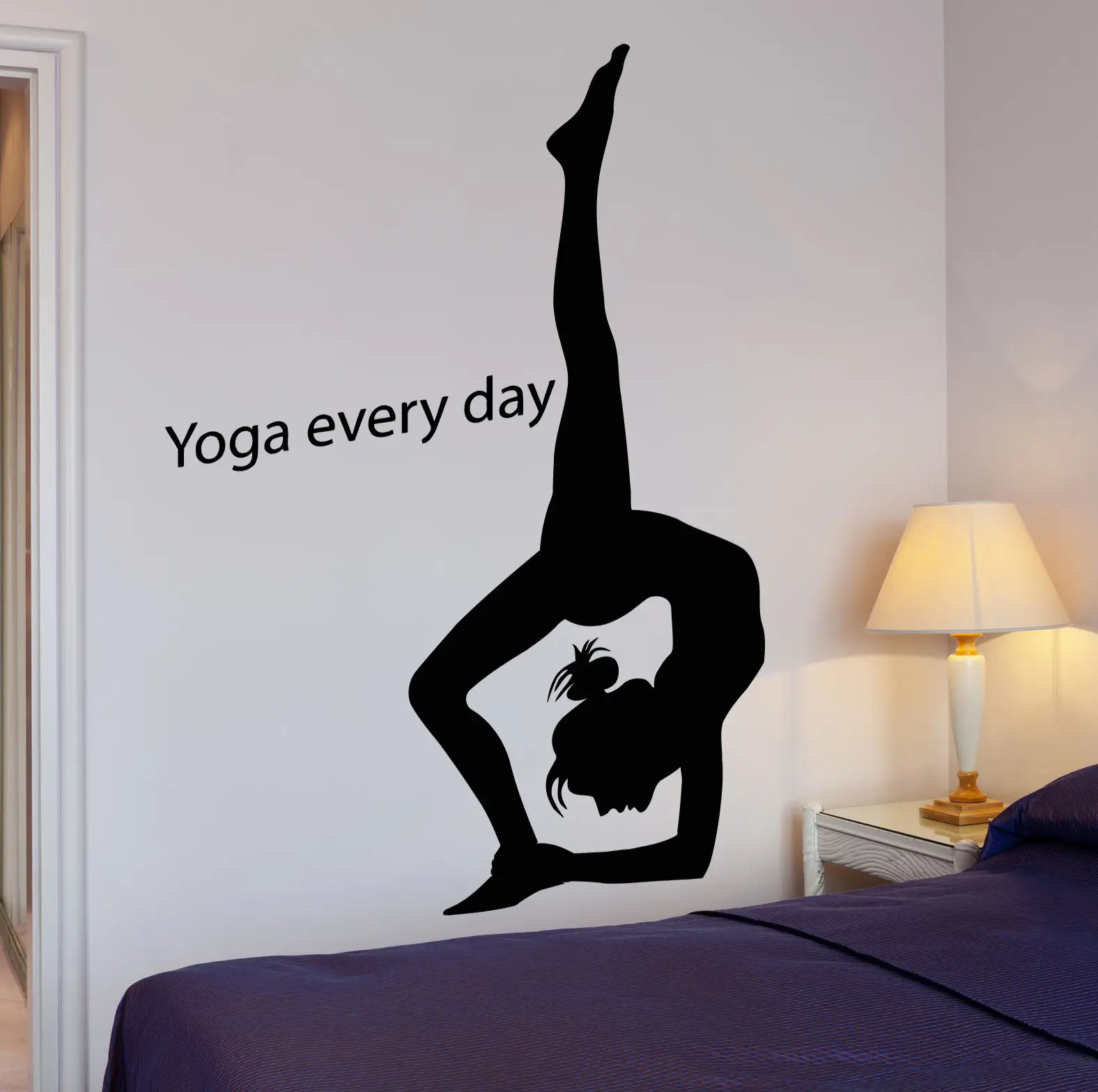 Buy Free Shipping Yoga Women Wall Stickers Mediation