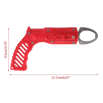 

Fishing Fish Lip Gripper Pliers with Rope Portable Grabber Controller Grip Catch