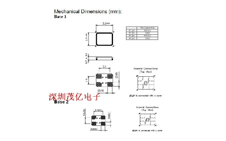 SMD 크리스탈 16.384M 3225 패치, 패시브 크리스탈 3.2x2.5mm, 16.384MHZ, 4 피트, 50 개