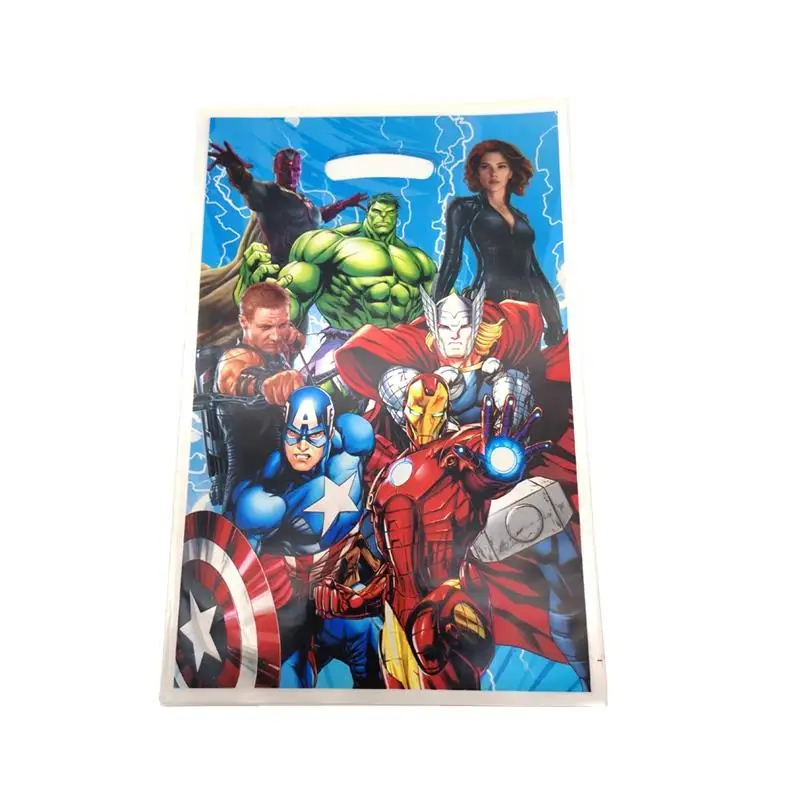 

10 pcs/lot pcs Cartoon Super Hero Avengers Gift bags kids Baby Birthday Party child Candy Dessert wedding Decoration Loot Bag