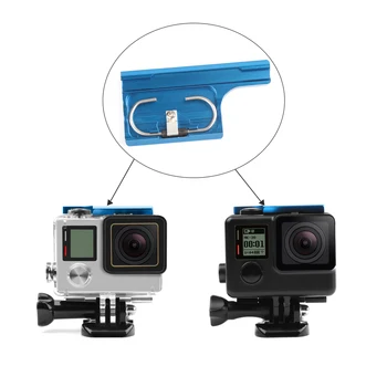 

Aluminum Alloy Latch Rear Snap Lock Buckle Clip for GoPro Hero 4 3+ Black Silver Waterproof Case Mount for Gopro Accessory