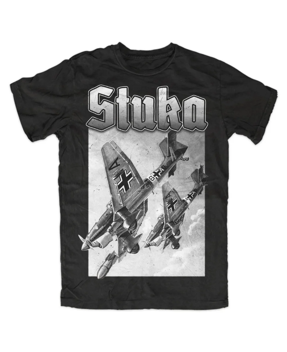 La Più Recente Maglietta Da Uomo T-Shirt Stuka T-Shirt Flugzeug Legende Luft Muslimeww2 Weh Rmacht