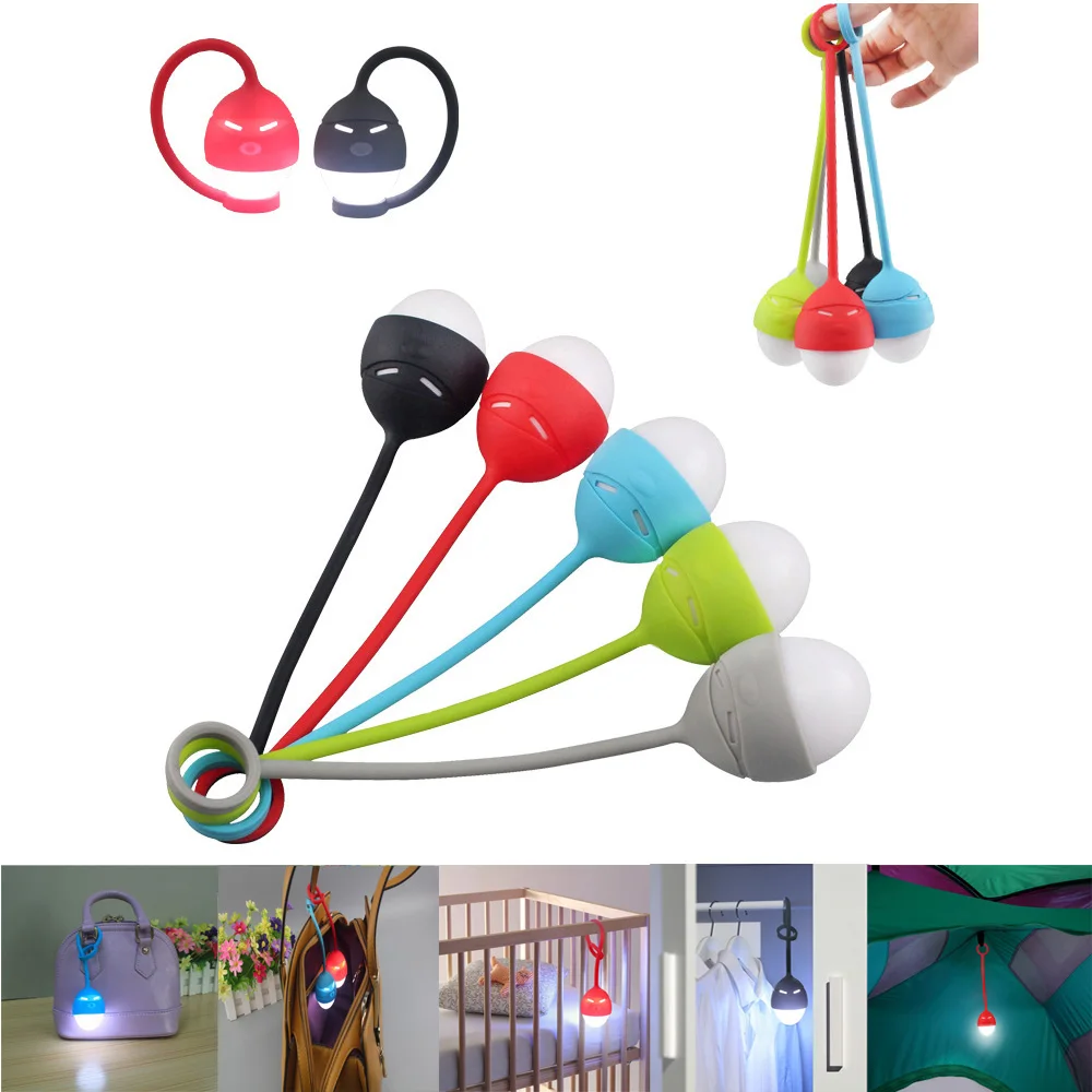 

Vusum silicone lamp led night light handbag package lamp field camping light warning light cabinet light promotional gifts