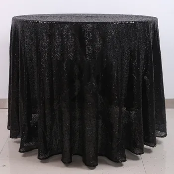 

90inch round sequin tablecloth / table linen wedding 5pcs/lot Free Shipping
