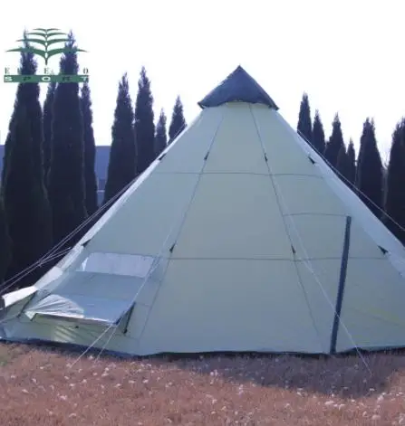 

Luxury Large Indian Singler Layer 10Persons Outdoor Camping Tent With Waterproof And Anti-Wind Traveling Tent In Good Quality