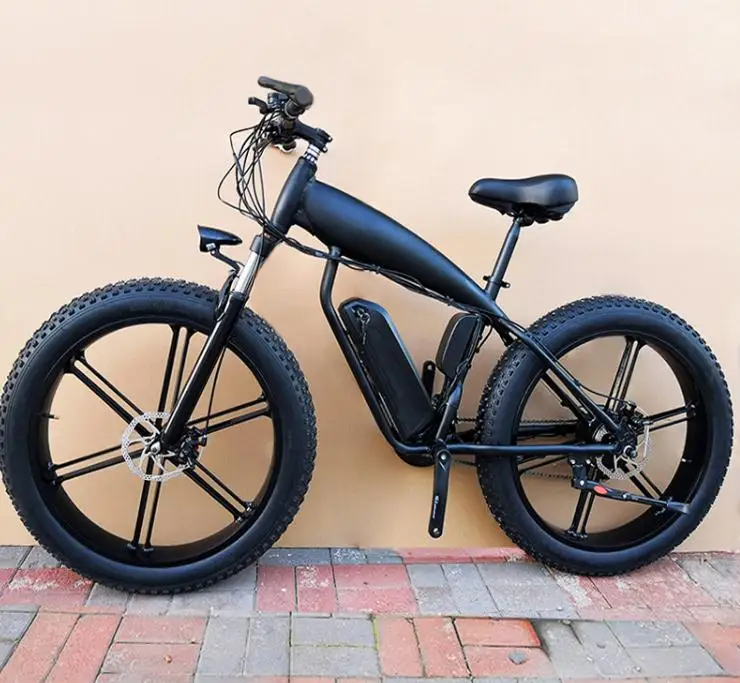 Excellent Kalosse integrated  wheels   electric fat  bike  48V 500W 26*4.0 tires  21 speed M310   Hydraulic brakes  electrical snow bike 2