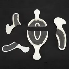 Dental 50 Pcs Dental Impression tray with net Impression Tray 3-in-1 Dental disposable for Teeth whitening