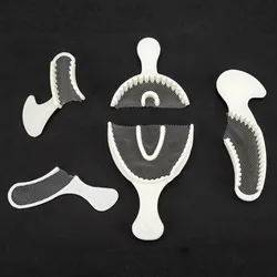 Dental 50 Pcs Dental Impression tray with net Impression Tray 3-in-1 Dental disposable for Teeth whitening