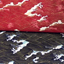 ZENGIA 50x140 см несколько бронзовых волн узор японский кимоно восстановление древних Лоскутная хлопковая ткань для шитья