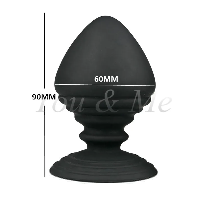 2016 Large Black Silicone Anal Plug Butt Plugs Anal Dildos -5182