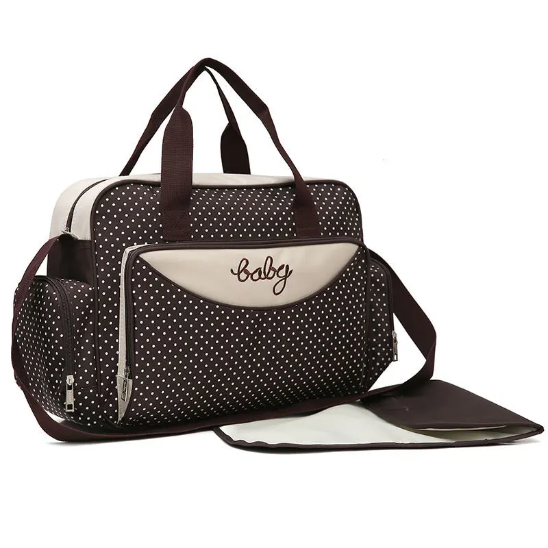 5Pcs Set Baby Diaper Bag Suits For Mom Baby Bottle Holder Mother Mummy Stroller Maternity Nappy Bags Sets Maternal Child Package 5Pcs Set Baby Diaper Bag Suits For Mom Baby Bottle Holder Mother Mummy Stroller Maternity Nappy Bags Sets Maternal Child Package