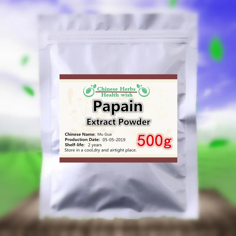  50-1000gPure Natural Digestive Enzyme Papain Powder/Papaya Extract PowderPawpawMu GuaAnti cancertum