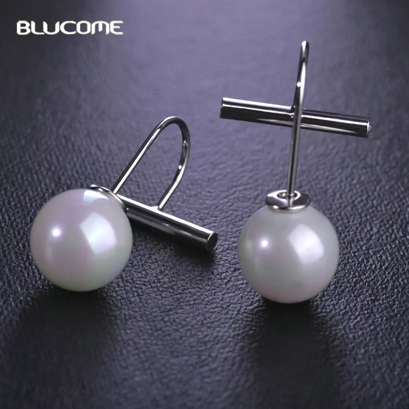 

Blucome Imitation White Pearls Drop Earrings For Women Party Jewelry Boucle D'oreille Femme Copper Dangle Earring Accessories