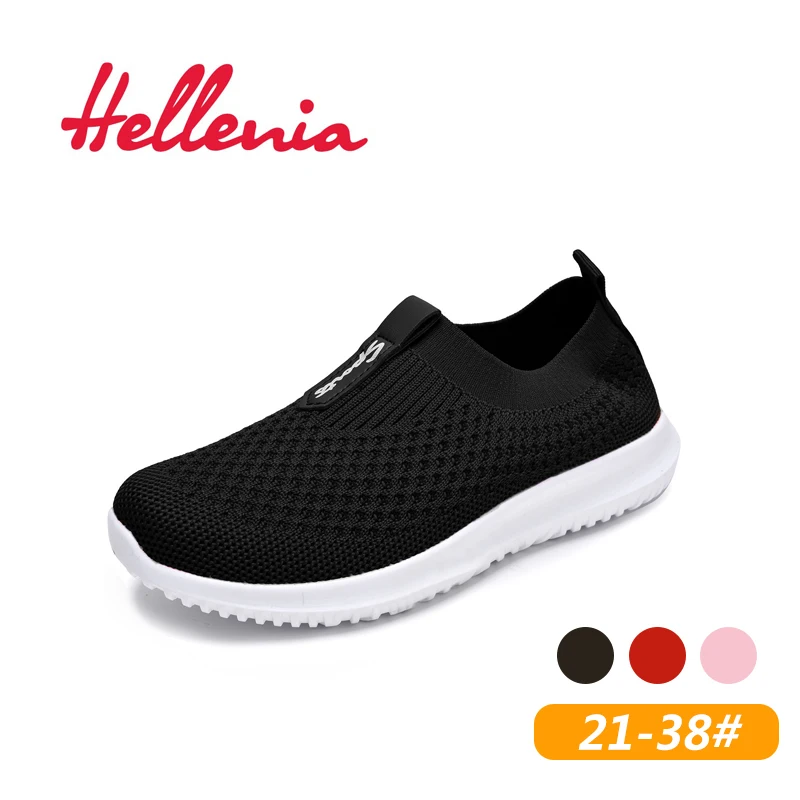 Helleniagirls أطفال أحذية الفتيان الفتيات الأطفال تنفس الهواء شبكة عارضة الشقق ضوء المشي الصيف فتاة أحذية الأطفال الانزلاق على