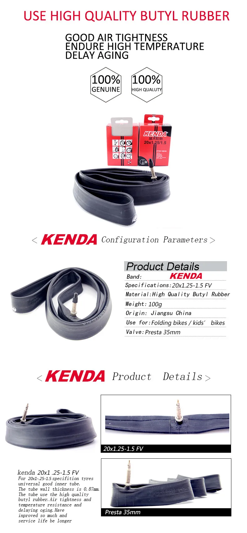 20x1 25 inner tube