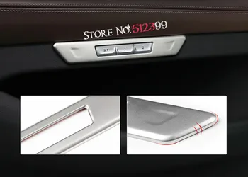 

For Left Hand Side Drive 4* Stainless Interior Car Seat Adjustment Button Handle Cover Trim For BMW 7 Series G11 G12 2016 2017