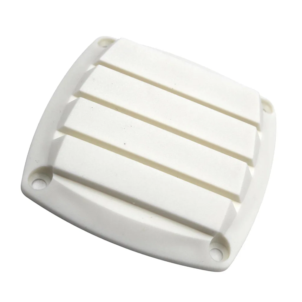Round Plastic Marine Louvered Vents Round for 3 inch Tube Hose White Injection-Molded ABS Plastic