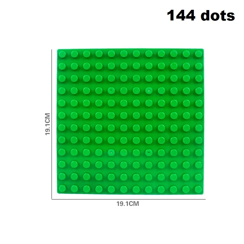 32-512 отверстие большая точка трек Строительная пластина для строительных блоков аксессуары DIY игрушки Детский подарок совместимый Duplo набор основной обучающий кирпич - Цвет: 144 dots baseplate
