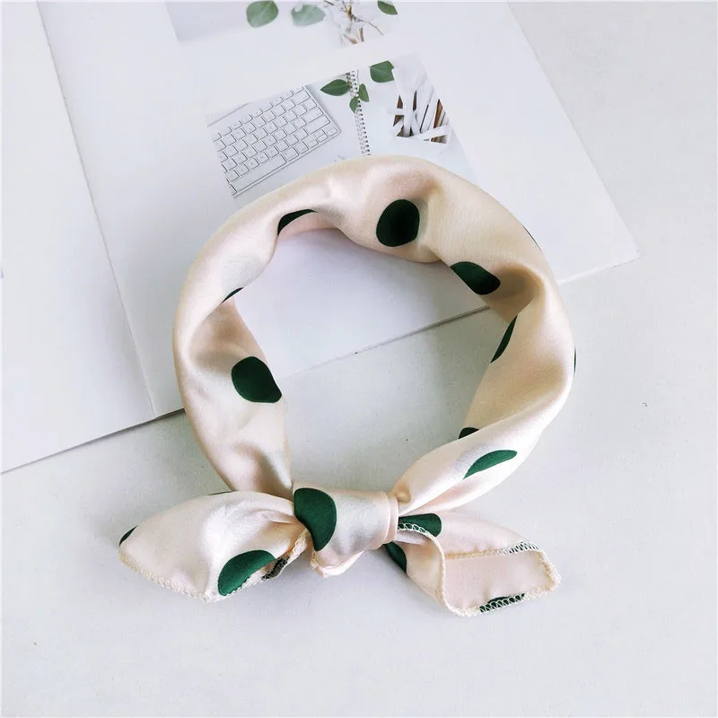 2019 Модный маленький квадратный шарф бандана Стильный Печатный офисный шейный платок для волос для элегантных девушек подарки 50*50 см