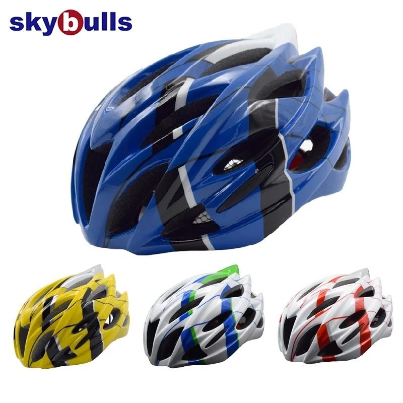 

Skybulls Bicycle Cycling Helmet Ultralight EPS+PC Cover MTB Road Bike Helmet Integrally-Mold Cycling Helmet Cycling Safely Cap