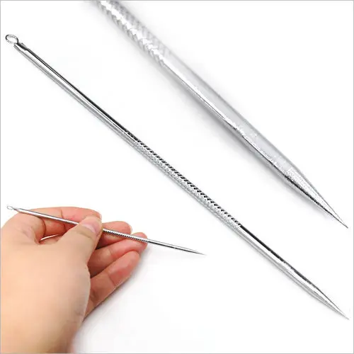 2 X Needles Cleaner Tool Acne Pimple Extractor Pinneedle filetool