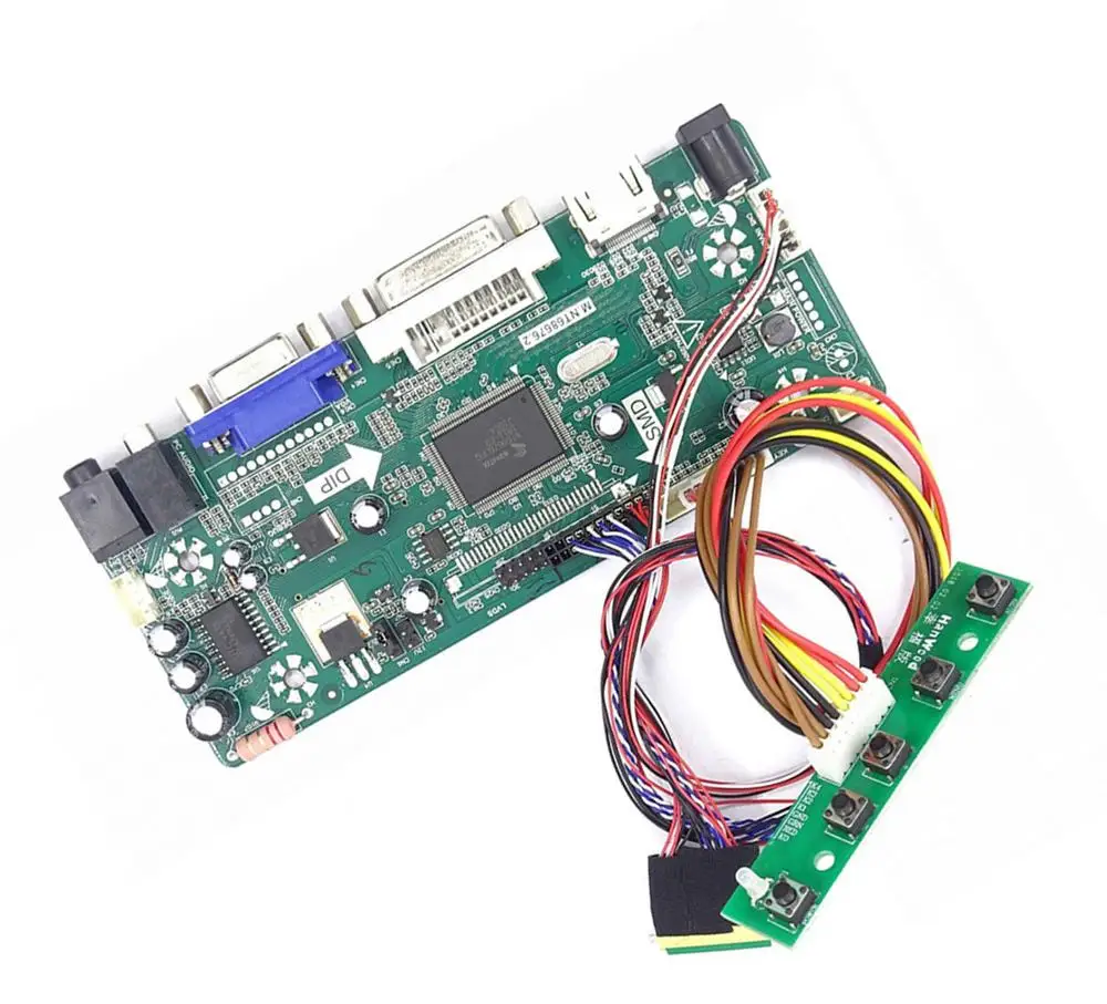 

Controller board kit DIY For 15.6" LP156WH2(TL)(RB) 1366X768 LED VGA LCD driver HDMI card DIY DVI screen panel 2019