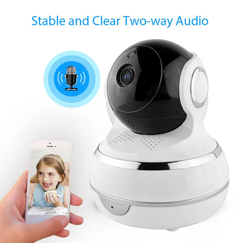 2MP 1080 P IP كاميرا أمان لاسلكية الإنسان ذكي السيارات تتبع تسجيل الذكية الحياة دعم الامازون اليكسا صدى جوجل المنزل