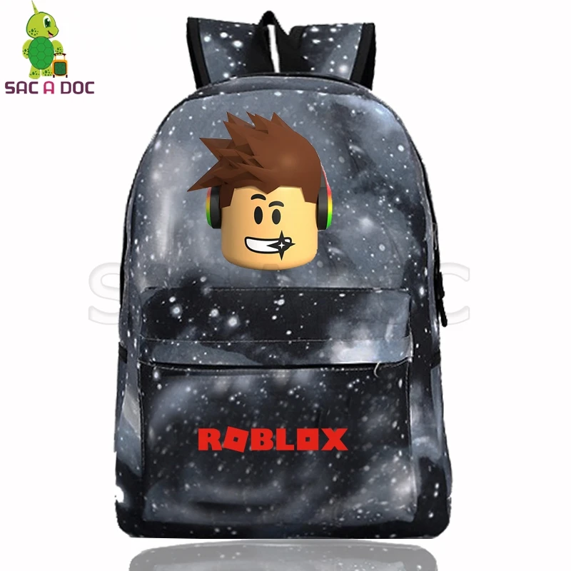 Living Traveling Backpack Roblox Plecak Meteor Galaxy School Bags Teenage Girls Mochila Notebook Daily Backpacks Shoulder Bag - 