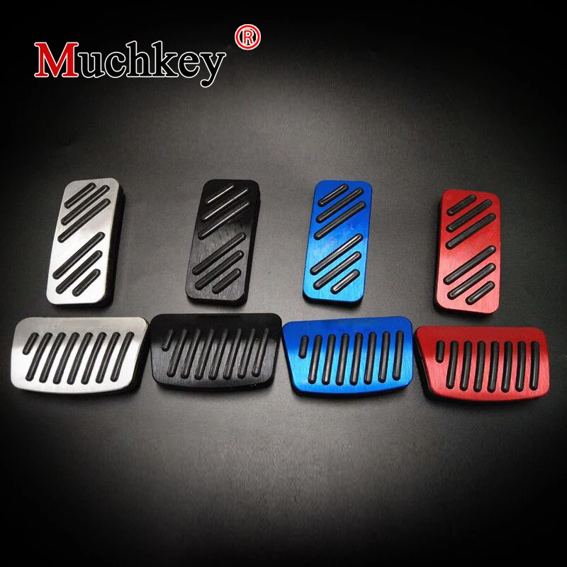 

Muchkey Car Interior Accessory For Kia Sportage 2018 LHD AT Aluminium Alloy Gas Brake Pedals Non-slip pads Plates Cover 2pcs/set