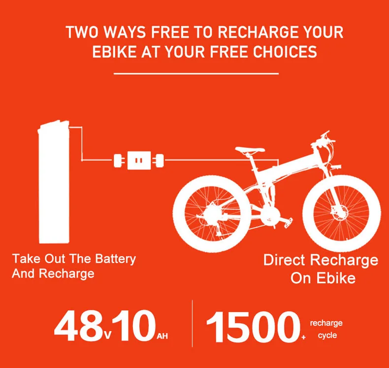 Sale 27 Speed 1000W Mens Folding Electric Bike Outdoor Cycling 26*4.0 Fat Bike 5 PAS Hydraulic Disc Brake Removable Battery Charging 6