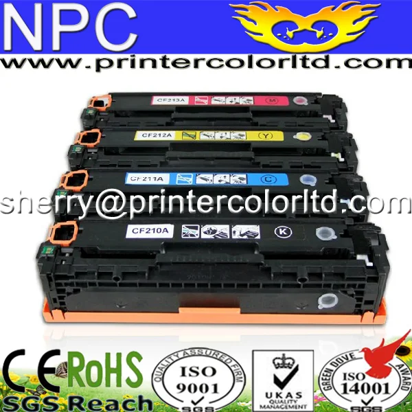 Картридж с тонером для HP CF210A CF210X CF211A CF212A CF213A 131A 131X LaserJet Pro 200 color M251nw M276M276N 276NW