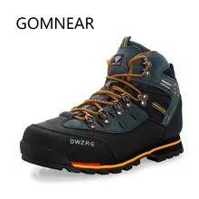 Gomnead/мужские трендовые треккинговые ботинки, водонепроницаемые, для рыбалки, уличные, противоскользящие, для походов, охоты, спортивные ботинки, для альпинизма, походные ботинки для мужчин
