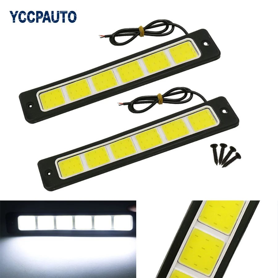 YCCPAUTO 2 шт. супер яркий светодиодный DRL дневные ходовые огни гибкий