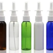 2 шт./лот 50 мл/60 мл пустые пластиковые флаконы для Назального спрея насос распылитель туман нос Заправляемый спрей бутылка для медицинской упаковки