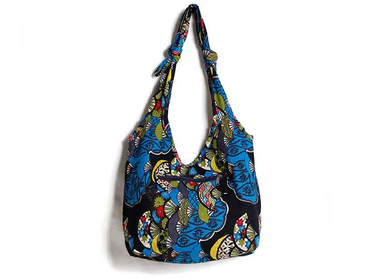 women handbag Large Bohemian Hippie Cloth Crossbody Shoulder Bag Adjustable Strap (6)