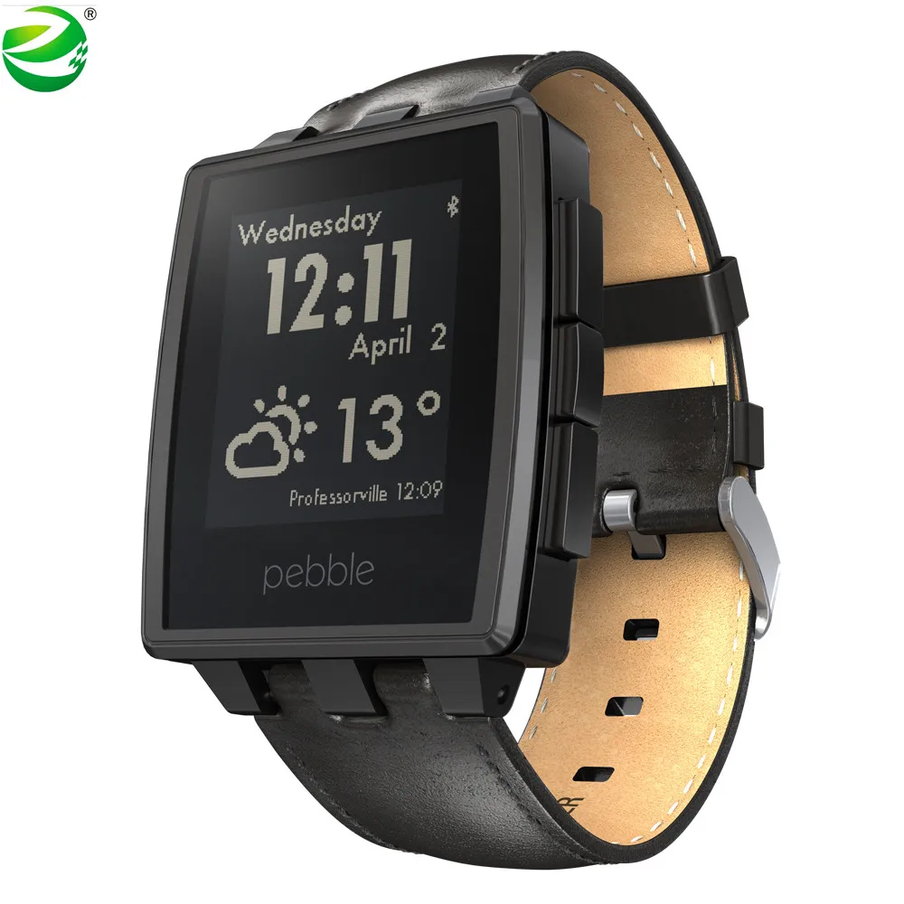 ZycBeautiful для Pebble стали многофункциональные умные часы для Pebble спортивные часы 5-ATM водонепроницаемые умные часы - Цвет: Черный